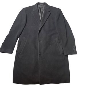 Calvin Klein Coat Mens 40R Wool Cashmere Blend Overcoat Classic Formal Winter